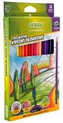 Kredki ołówkowe Coloured pencils Kredki trójkątne