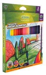 Triangular coloured pencils 24-col.