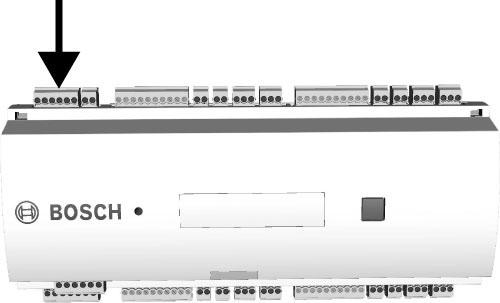 40 pl Instalacja Access Modular połączenia przy użyciu interfejsu RS-485 i konfiguracji obejmujących od jednego do maks. ośmiu urządzeń AMC2 na magistralę Uwaga!