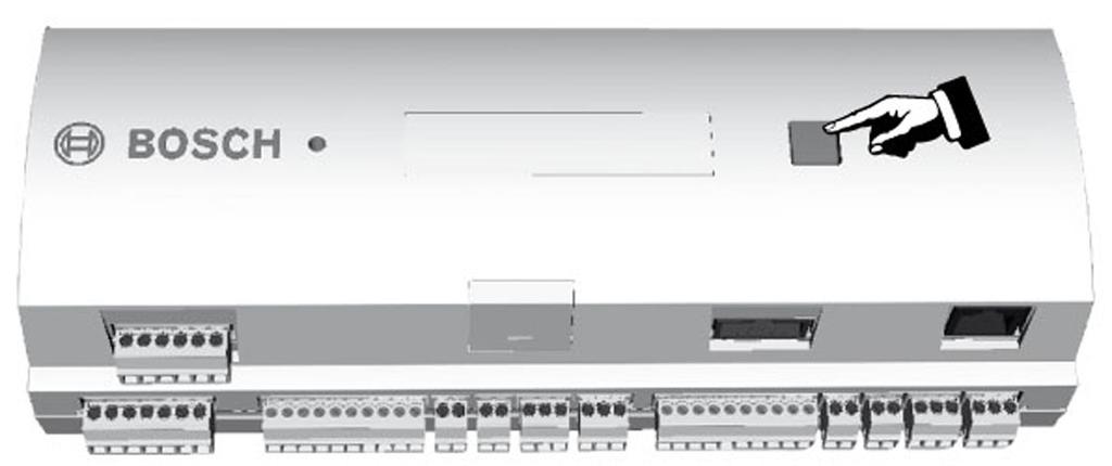 Access Modular Obsługa pl 51 5 5.1 Obsługa Wyświetlacz stanu urządzenia AMC2 Wyświetlacz ciekłokrystaliczny pokazuje informacje o stanie urządzenia AMC2-4W.