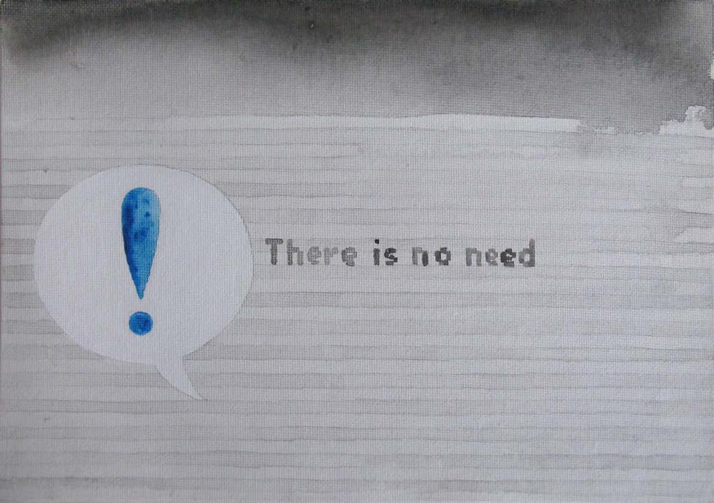 Laura Pawela, There is no need,