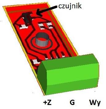 Przeznaczenie. Instrukcja dotyczy płytki czujnika temperatury. Płytka zawiera czujnik z wyjściem analogowym który podłączamy do wejść analogowych Sterboxa.