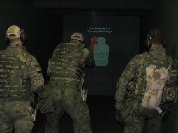 laserowych poprzez zastosowanie replik broni ze światłem widzialnym lub niewidzialnym obiekt przystosowany jest do prowadzenia szkoleń i