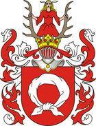 Die adlige polnische Familie Czarnkowski, verändert Wappen Nałęcz (Choczennica, Łęczuch, Nalancz, Nalencz, Nałęczyta, Nałonie, Pomłość, Toczennica, Toczenica).