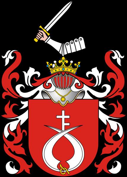Bildquelle: Coat of arms Prus II of polish noble families. Polski: Wappen szlachecki Prus II. Data 20 maja 2010. Źródło Wappenarz polski od średniowiecza do XX wieku, Tadeusz Gajl, Gdańsk 2007.