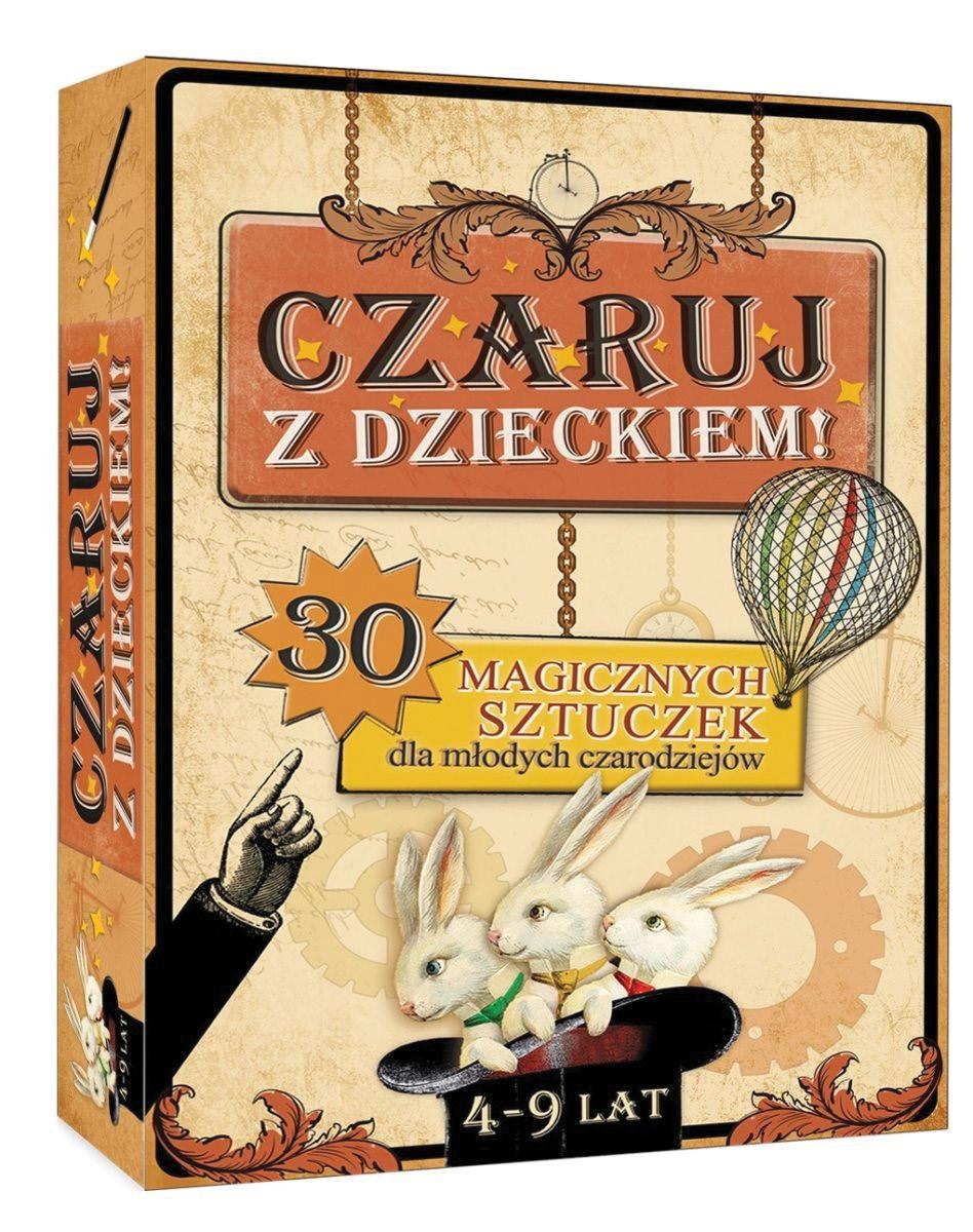 czarować można wszędzie; Trening umysłu ćwiczenie magicznych sztuczek rozwija wyobraźnię, kreatywność i pamięć; Rozwój umiejętności wykonywanie