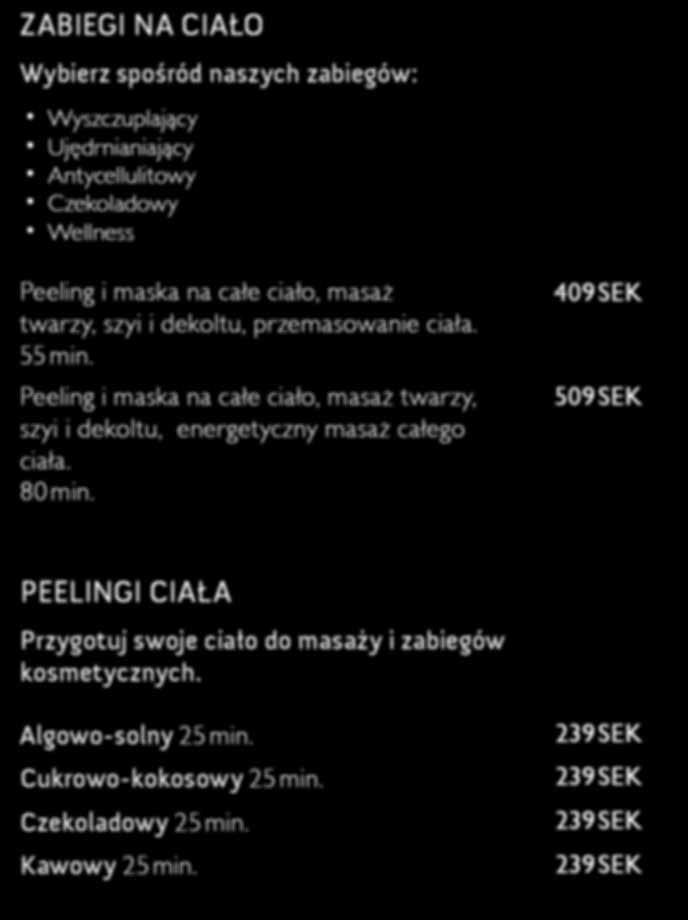 Peeling i maska na całe ciało, masaż twarzy, szyi i dekoltu, energetyczny masaż całego ciała. 80 min.