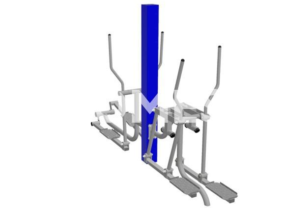 9. SIŁOWNIA ZEWNĘTRZNA 9.1. ORBITEK ORAZ NARCIARZ Urządzenie przeznaczone na siłownie plenerowe, rozwija nogi oraz ramiona.