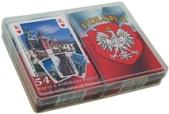 17724218 1052 17724230 1021 KATY AKWALA KAKÓW Karty do gry ozdobione rysunkami przedstawiającymi zabytki Krakowa.