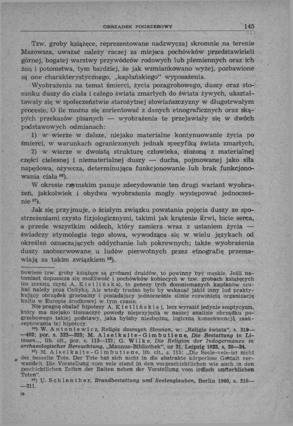 OBRZĄDEK POGRZEBOWY 145 Tzw.