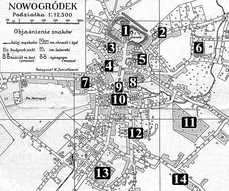 lepiej obrazują dane dotyczące liczebności jego mieszkańców. W końcu XIX w. (1897) Nowogródek zamieszkiwało 7887 osób. Po I wojnie światowej liczba mieszkańców spadła do 6367 w 1921 r.