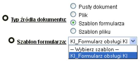 Aktualizacja lub utworzenie nowej karty informacyjnej Rodzaj dokumentu: Wewnętrzny Klasyfikacja: KI_Karta Informacyjna Typ źródła dokumentu: