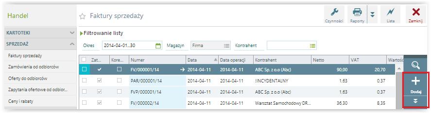 Dokumenty Metody tworzenia nowych dokumentów Podstawową funkcją systemu jest rejestracja dokumentów. W zależności od okoliczności i potrzeb można je tworzyć różnymi metodami.