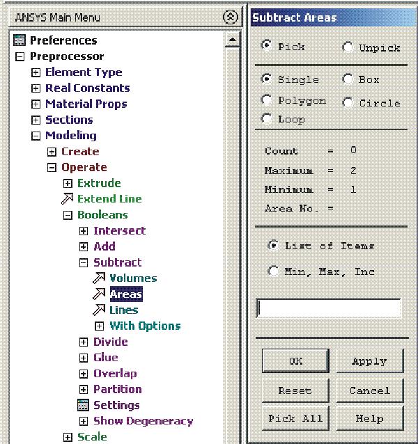 Strona 4 z 24 Modeling --> Operate --> Booleans --> Subtract --> Areas Pojawi się okno 'Subtract Areas' Trzeba wybrać powierzchnię podstawową (base area), (czyli prostokąt, od którego odejmiemy)