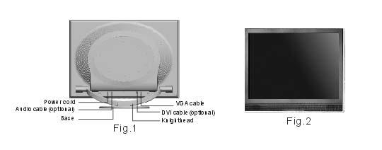 2.2 System montażu ściennego ze standardem VESA (Rys. 2) 1. Przy pomocy śrubokrętu odkręć 2 śruby. Następnie odłącz podstawkę od monitora.