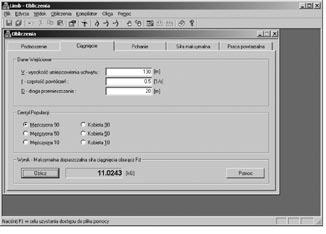 Rys. 3. Okno obliczeniowe w module Ciągnięcie Fig. 3. The window in which parameters of the Pulling module are calculated Rys. 4.