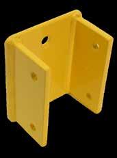 DODATKOWE ELEMENTY BARIERY MODUŁOWEJ CRASH STOP SŁUP NAROŻNY DO BARIERY MODUŁOWEJ XL Wykonany ze stali ocynkowanej, pokryty farbą proszkową w kolorze żółtym (RAL 1023).