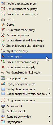 podręcznego prawego klawisza myszki wybrać opcję Utwórz cięgno. Rys. 8.