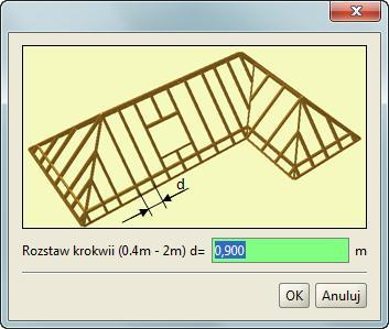 Należy przy tym pamiętać, że wczytywanie dachów jednego projektu, jako odrębnych podrysów, skutkuje tym, że w projekcie można je przesuwać względem siebie, a w związku z tym można zmienić ich