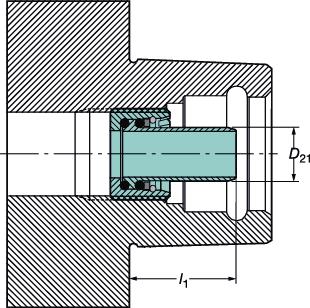 TOOLIN SYSTMS Accessories Akcesoria SYSTMY NARZĘDZIOW Tuleje doprowadzające chłodziwo dla systemu Coromant Capto Cx-CT dla Coromant Capto Potrzeba zastosowania rurek doprowadzających chłodziwo zależy