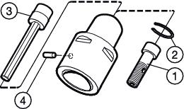 TOOLIN SYSTMS Spare parts Części zamienne Coromant Capto Obrotowe SYSTMY NARZĘDZIOW Przedłużki/redukcje Cx-391.01A/ Cx-391.01HD 1 2 3 1) 4 1) 5 Cx-391.02/ Cx-391.