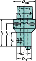 TOOLIN SYSTMS Coromant Capto Coromant Capto Oprawki do narzędzi obrotowych SYSTMY NARZĘDZIOW Oprawka do wierteł Do chwytów Coromant Whistle Notch 391.