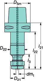 TOOLIN SYSTMS Coromant Capto Coromant Capto Oprawki do narzędzi obrotowych SYSTMY NARZĘDZIOW Oprawka do gwintowników SynchroFlex * dla zsynchronizowanego gwintowania Adapter Coromant Capto do