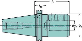 TOOLIN SYSTMS Coromant solid holding tools Jednolite uchwyty narzędziowe Coromant SYSTMY NARZĘDZIOW Oprawka wiertła, chwyt ISO 9766 Chwyt zgodny z ISO 9766 A1B27 / A2B27 / AA3B27 l1 = długość