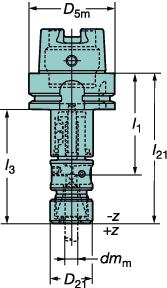 TOOLIN SYSTMS HSK solid holding tools SYSTMY NARZĘDZIOW Uchwyty jednolite HSK Uchwyt do gwintowników Z tuleją zaciskową 392.