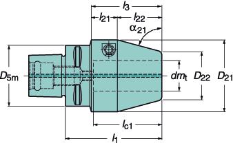 TOOLIN SYSTMS Hydro-rip - Coromant Capto tools Hydro-rip - narzędzia Coromant Capto SYSTMY NARZĘDZIOW Hydro-rip Short Precyzyjny uchwyt do frezów czołowych i walcowo-czołowych Uchwyt precyzyjny