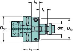 TOOLIN SYSTMS Hydro-rip - Coromant Capto tools SYSTMY NARZĘDZIOW Hydro-rip - narzędzia Coromant Capto Hydro-rip Precyzyjny uchwyt do frezów czołowych i walcowo-czołowych Coromant Capto 391.