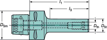 TOOLIN SYSTMS CoroMill modular cutting tools SYSTMY NARZĘDZIOW Modułowe narzędzia skrawające CoroMill Adapter frezarski Coromant Capto Chwyt ze złączem gwintowanym (MSSC) 391.