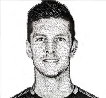 SKARB KIBICA LE BALLON MAGAZINE - WYJŚCIOWA XI - KLUCZOWY PIŁKARZ KLUCZOWY TRANSFER IVAN SANTINI Chorwacki napastnik stawał w zeszłym roku przed trudnym zadaniem zastąpienia w zespole Andy ego