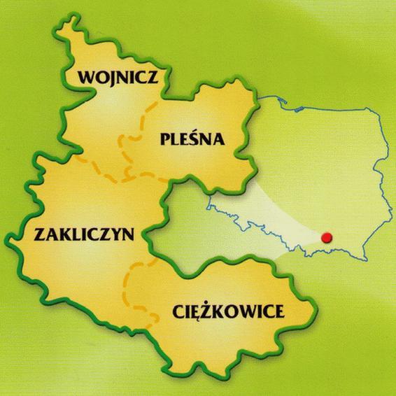 LOKALNA GRUPA DZIAŁANIA DUNAJEC-BIAŁA PROW 2007-2013 Powierzchnia 38,781hektary kw,