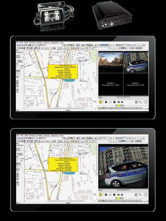 WIDEOREJESTRACJA Wideorejestratory współpracują z systemem SMOK. Do wideorejestratora możliwe jest podłączenie kilku kamer zainstalowanych np. w kabinie pojazdu czy na urządzeniu wrzutowym.
