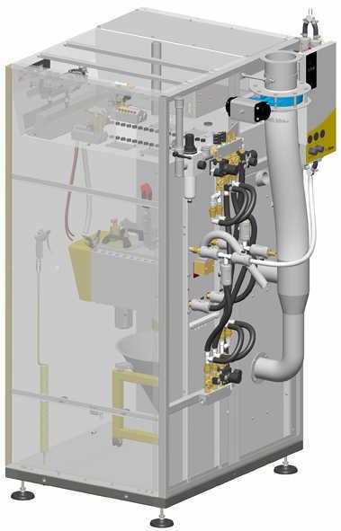 OptiCenter - Pneumatyka 8 1 7 2 3 4 5 6 1 Przepustnica - patrz odpowiednia lista części zamiennych 2 Rozdzielacz pneumatyczny- patrz odpowiednia lista części zamiennych 3 Wąż proszkowy - Ø 16/23 mm