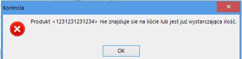 (rys 22) Formatowanie warunkowe Podczas kontroli w przypadku gdy produktu