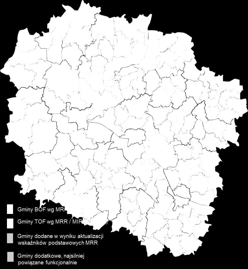 podstawowych oraz obliczeniu wskaźników dodatkowych. Mapa 5 Bydgosko-Toruński Obszar Funkcjonalny - uwzględnienie wskaźników dodatkowych 4. Wnioski i rekomendacje 4.