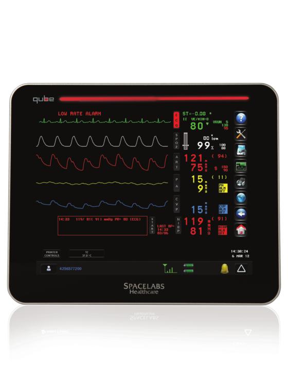 Jasność sytuacji Urządzenie qube ułatwia monitorowanie stanu pacjenta dzięki dużym