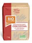 * składniki z upraw ekologicznych nr certyfikatu CZ-BIO-001 MĄKA ORKISZOWA TYP 1850 GRAHAM EKO mąka z pszenicy orkisz typ 1850*.