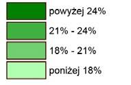 W ujęciu geograficznym można zaobserwować duże zróżnicowanie w zakresie poziomu korzystania z finansowania kredytowego