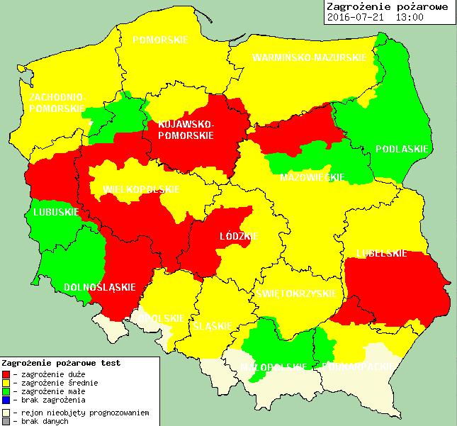 Zagrożenie pożarowe w
