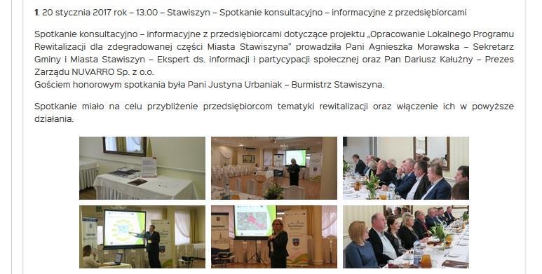 pl Również w styczniu 2017 roku odbyło się drugie spotkanie konsultacyjno-informacyjne z przedstawicielami organizacji pozarządowych, które prowadziła Agnieszka Morawska.