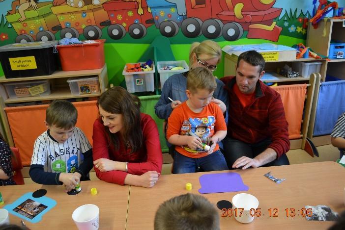 Zajęcia zakończyliśmy wykonaniem wagoników ze