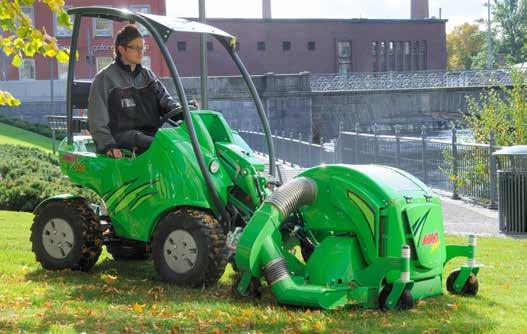 Użytkowanie terenów zielonych Kosiarka rotacyjna 1200 z zasobnikiem Tą kosiarką można łatwo kosić i zbierać trawę.