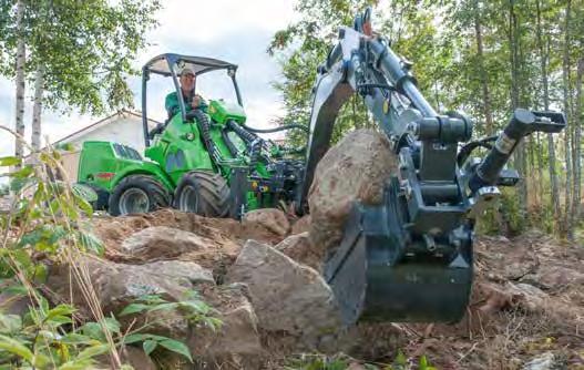 Budownictwo Koparka 260 Koparka 260 to zupełnie nowy model koparki Avant. Zastepuje on wcześniejsze modele 220 i 250.