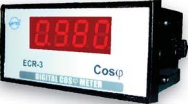alarmowe Wyświetlacz LED  ECR-3-48 - fazomierz Pomiar kąta fazowego 0 do 1,00 (indukcyjny, pojemnościowy)