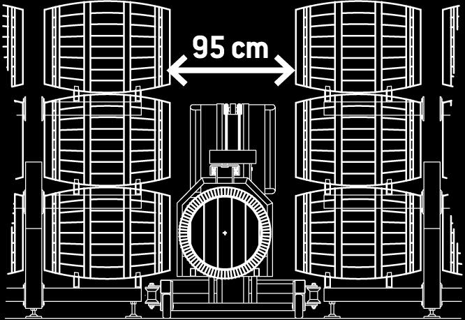 EURO 29.500 Wys.robocza 6,0 m Nośność 120+80 kg Waga maszyny 1400 kg Płyta pod beczką wys.