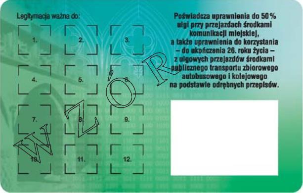 Legitymacja studencka może zawierać również inne interfejsy, w tym interfejs bezstykowy. 2.