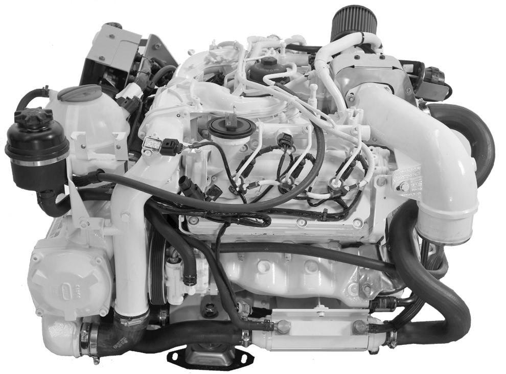 Rozdził 1 - Budow zespołu silnikowego Podzespoły silnik 3.0 l TDI widok od lewej strony k j l i m Funkcje i elementy sterowni Chrkterystyk silnik TDI 3.0 l 6-cylindrowy silnik Mercury Diesel TDI 3.